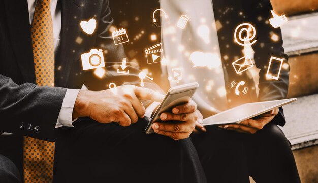 Photo multimedia and computer applications concept uds
