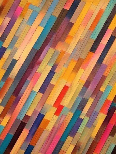 multiple colored wood strips