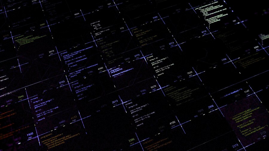 Premium Photo | Multiple source codes on digital background animation ...