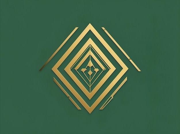 Multiple square shape on green background