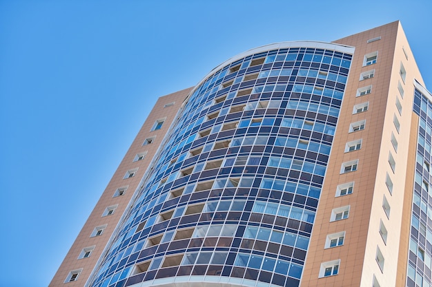 Multistorey building and blue sky