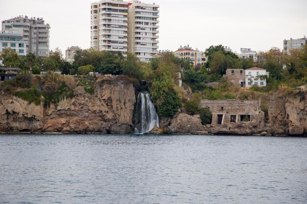 Multistorey residential buildings on the seashore