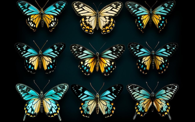 Multiview vlinder elegantie