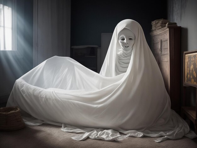Photo mummy ghost in room