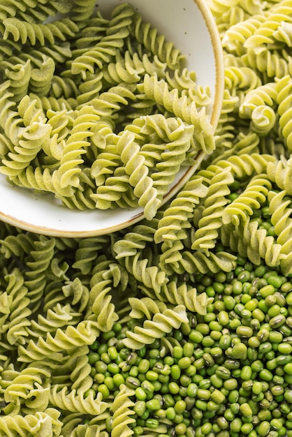 Mung bean fusilli pasta