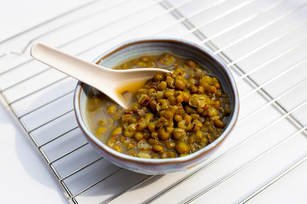 Mung beans in sugar syrup