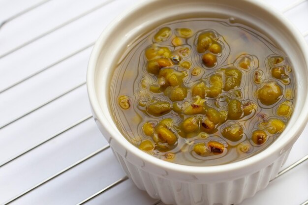 Mung beans in sugar syrup