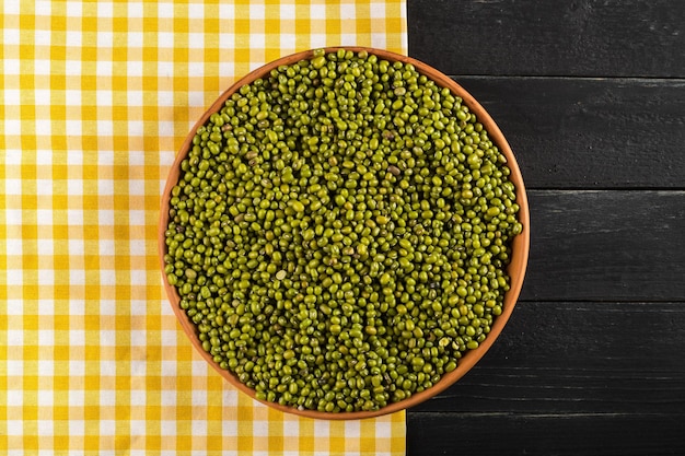 Mung beans on the table