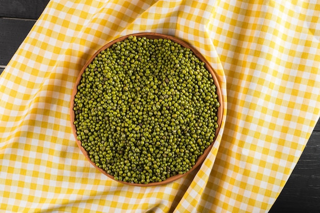 Mung beans on the table