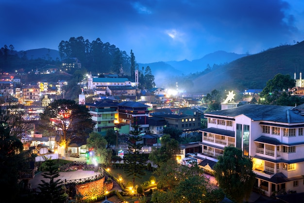 Munnar city in India