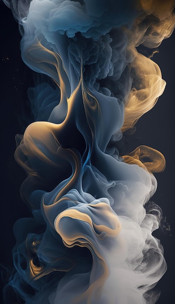 Mural abstract background smoke motion wallpaper Generative Ai