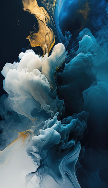 壁画の抽象的な背景の煙の動きの壁紙ジェネレーティブ Ai