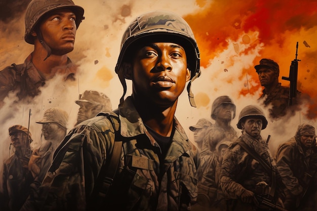 Mural honoring Black soldiers contributions to var 00509 01