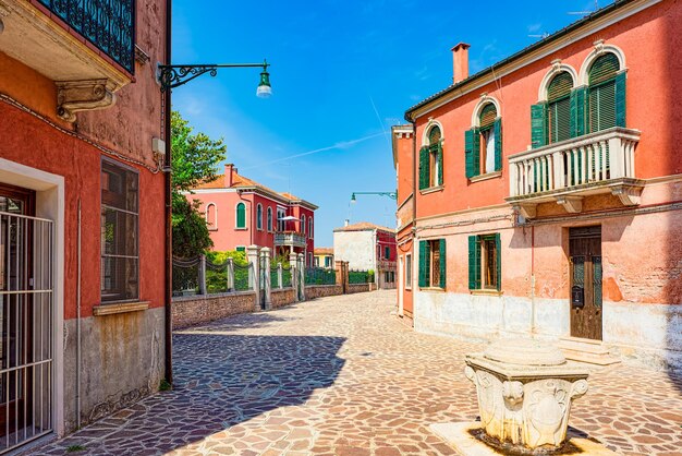 Foto murano eiland plaats bij venetië