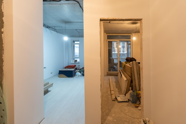 muren in appartement is in aanbouw, verbouwing, renovatie, uitbreiding, restauratie en wederopbouw.