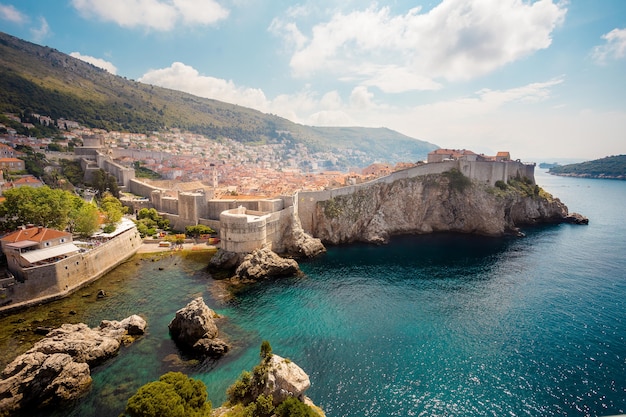 Foto muren van dubrovnik, kroatië