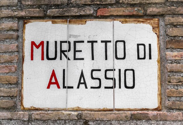 Photo the muretto of alassio