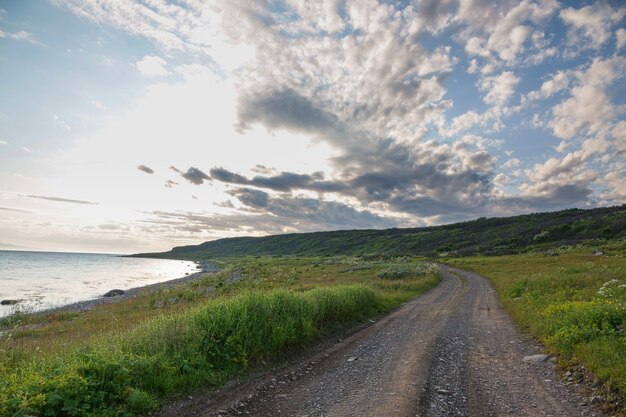 MURMANSK REGION shore of the Arctic Ocean on Sredniy peninsula