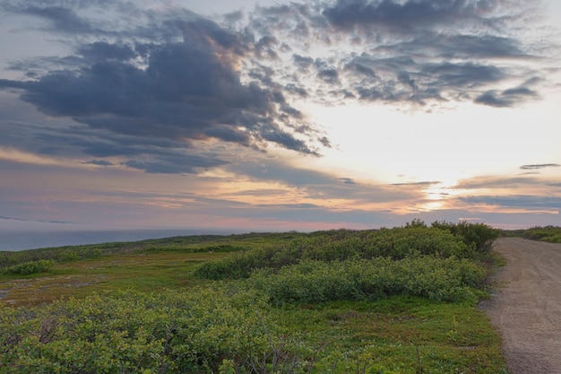 MURMANSK REGION shore of the Arctic Ocean on Sredniy peninsula