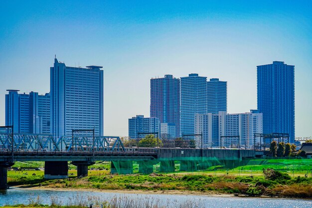 Musashi kosugi buildings and tama river shooting location kawasaki city kanagawa prefecture