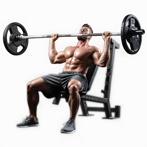 Muscle Building Icon Bench Press Lift