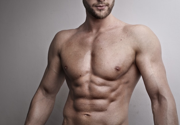 Muscled sporty torso