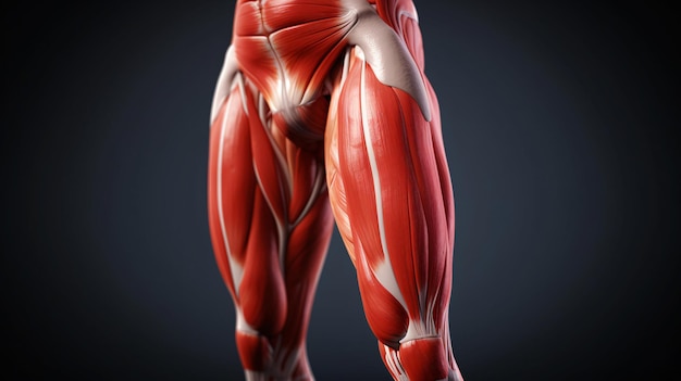 Muscles of a muscular man