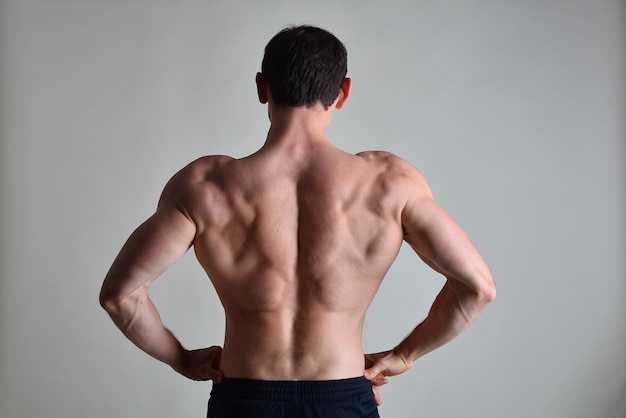 Muscular, Asian male torso