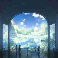 Photo museum enrapture a monet masterpiece in 3d reality