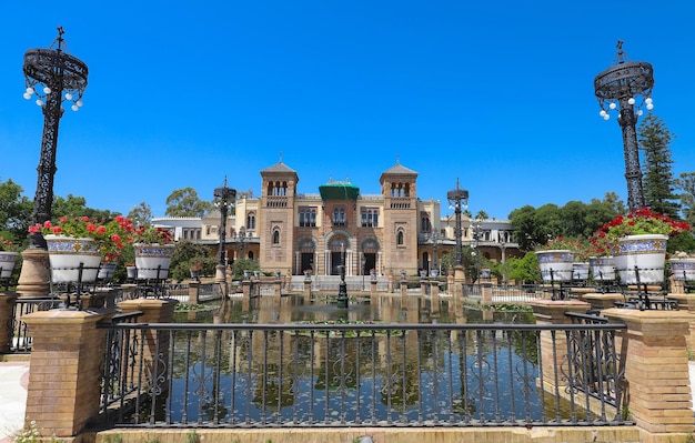 Museum of Popular Arts of Seville Spain Mudejar Pavilion in park Maria Luisa