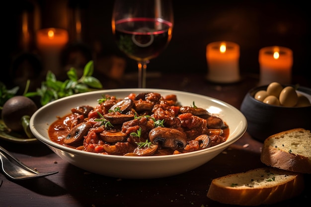 Foto funghi bourguignon