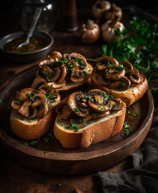 Mushroom Bruschetta