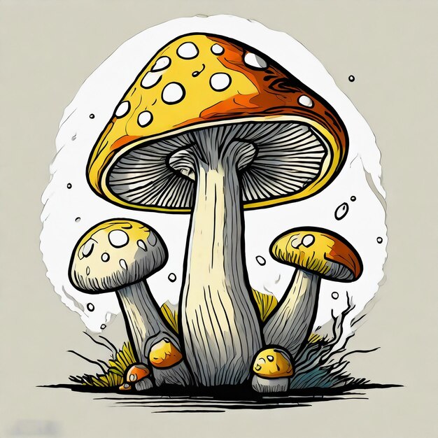 Mushroom Drawing