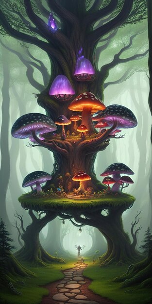 Mushroom forest