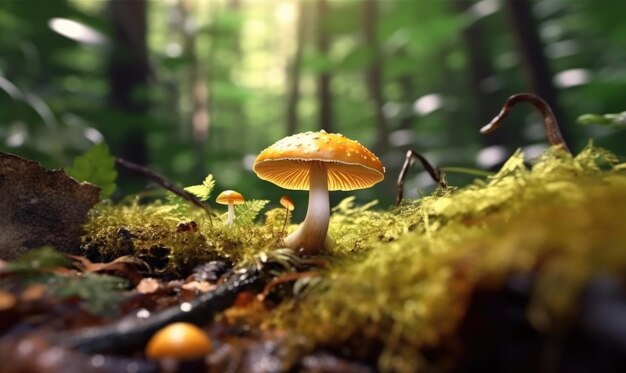 Mushroom in the forest