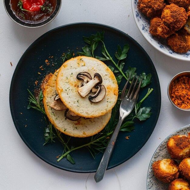 Mushroom Fried Idli