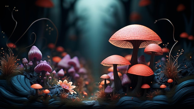 mushroom HD wallpaper photographic image