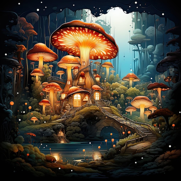 mushroom house