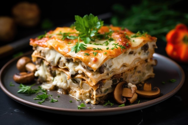 Mushroom lasagna