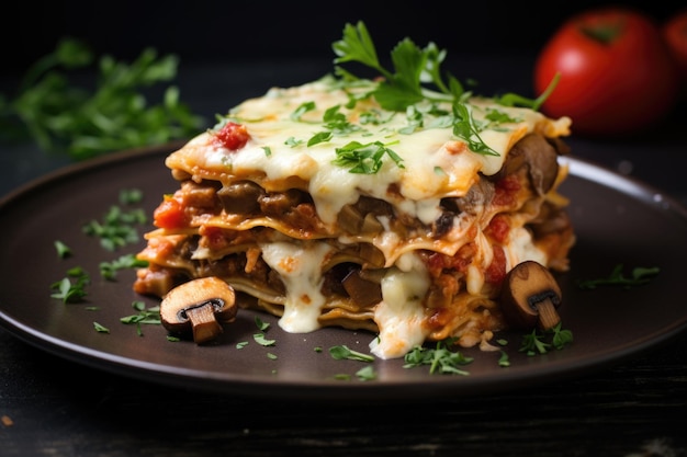 Mushroom lasagna