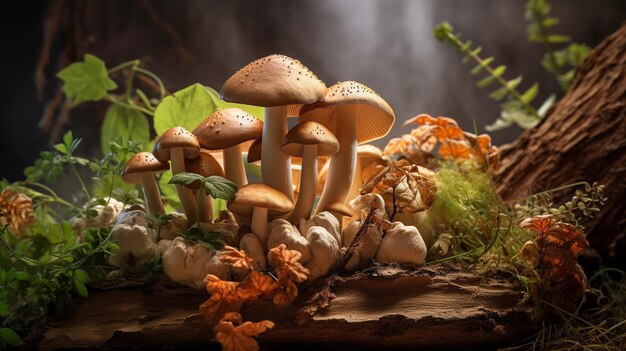 Mushroom magic in natural colors