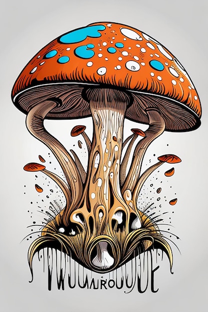 A mushroom photo ai generated