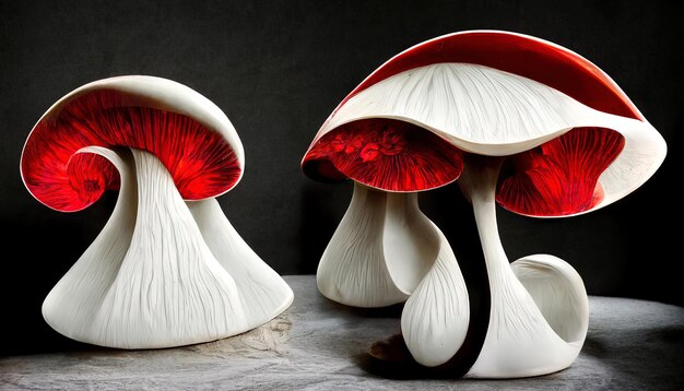 Mushroom red and white