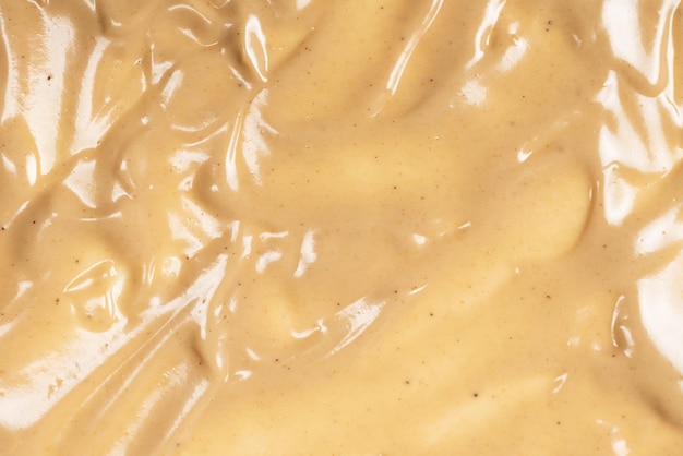 Photo mushroom sauce as a background. top view.