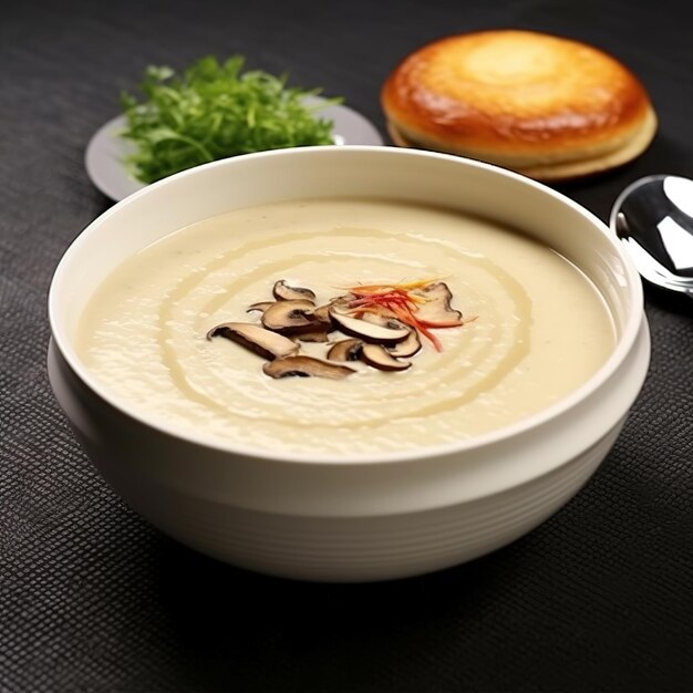 Mushroom and silky cream soup