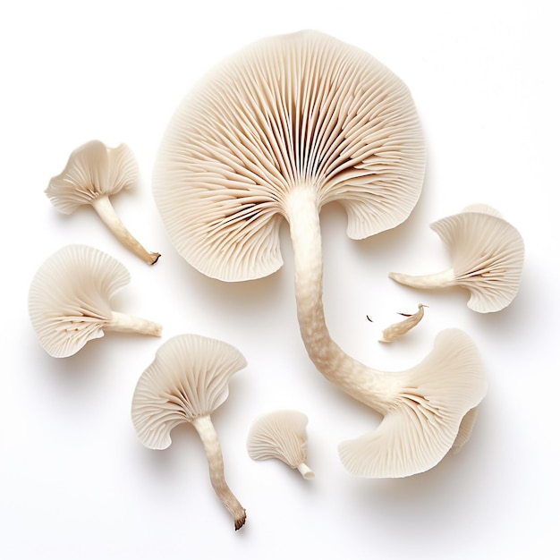 mushroom in white background