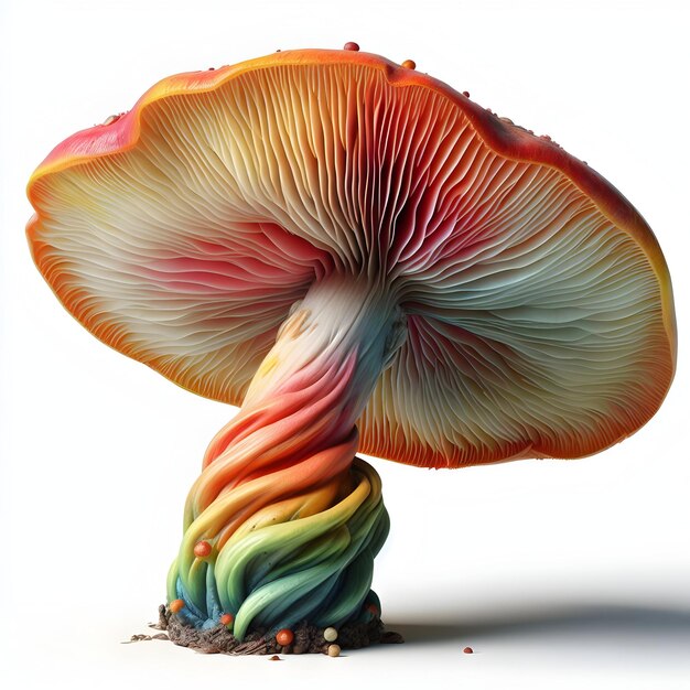 Mushroom on White Background