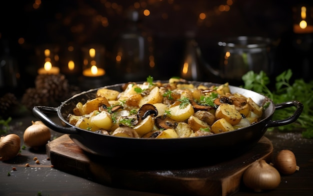 mushrooms_and_potatoes_in_a_bowl_with_a_spoon