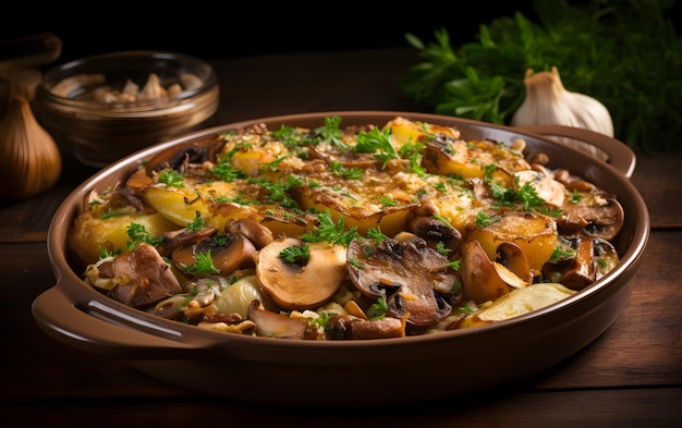 mushrooms_and_potatoes_in_a_bowl_with_a_spoon