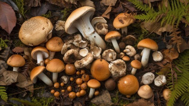 Mushrooms are among the many varieties of mushrooms.
